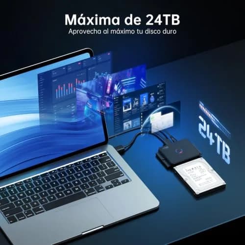 FIDECO SATA/IDE to USB 3.0 Adapter for 2.5/3.5 Inch HDD & DVD/CD Drive | Universal Compatibility thumbnail 4
