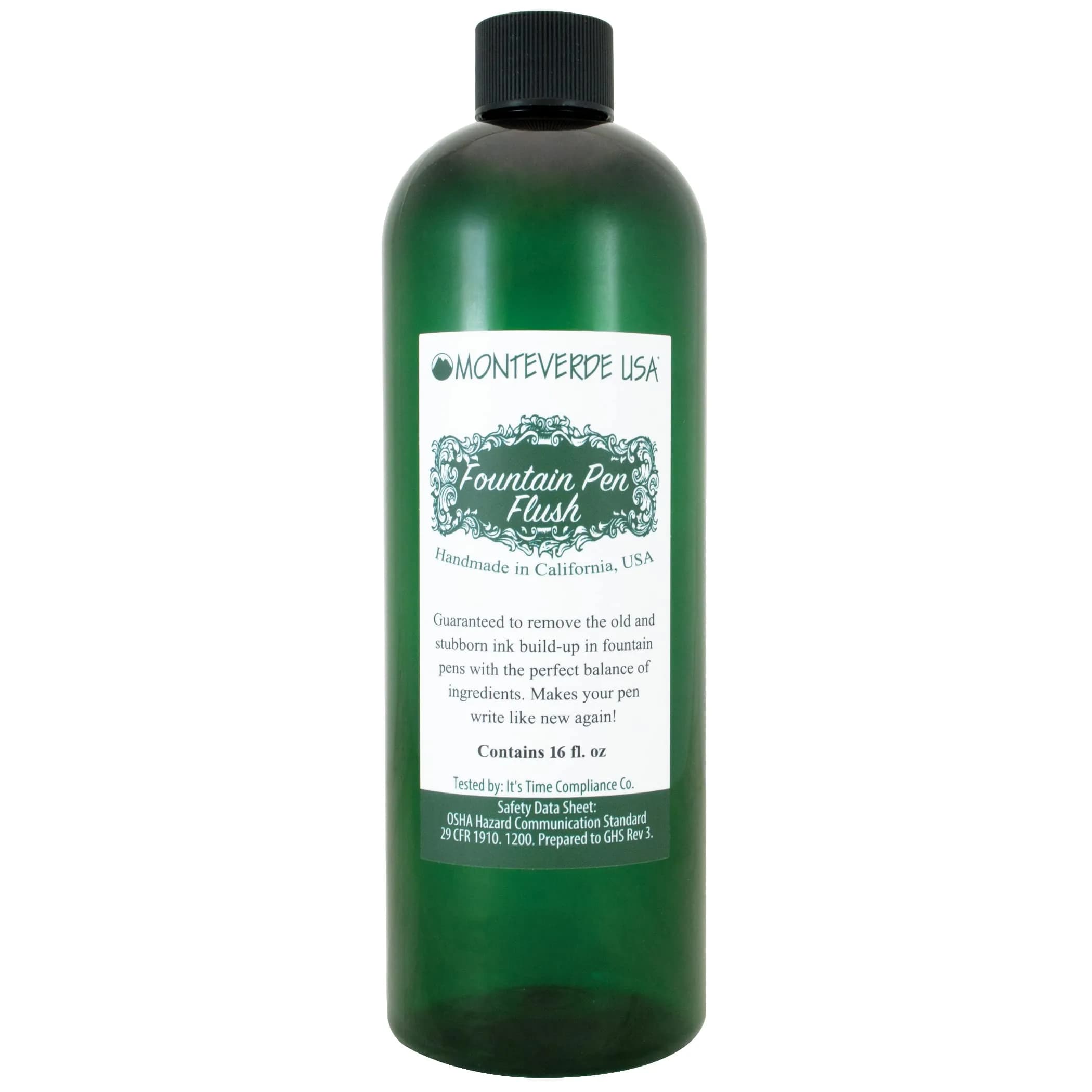 Monteverde Fountain Pen Cleaner 16 Fl Oz | Removes Build-Up, Restores Pen Writing - main product image