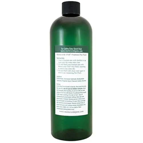 Monteverde Fountain Pen Cleaner 16 Fl Oz | Removes Build-Up, Restores Pen Writing thumbnail 2