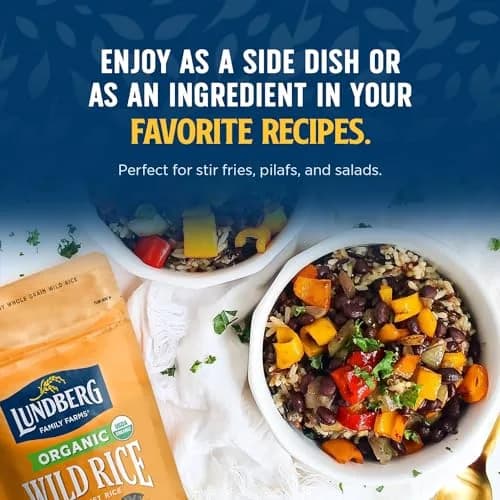 Lundberg Wild Rice 6-Pack, California Cultivated Black Rice, 8 Oz Ea | Regenerative Organic Certified Whole Grain thumbnail 5