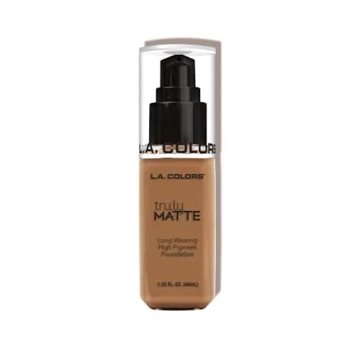 L.A. COLORS Truly Matte Foundation Deep Tan 85ml (2.9 Fl Oz) | Long-Wearing Matte Finish thumbnail 1