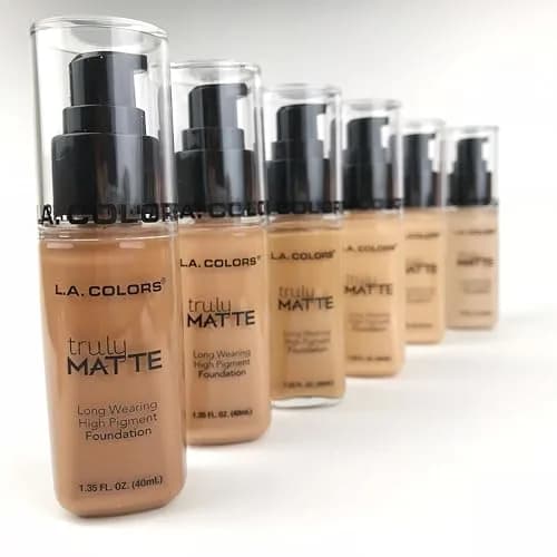 L.A. COLORS Truly Matte Foundation Deep Tan 85ml (2.9 Fl Oz) | Long-Wearing Matte Finish thumbnail 4