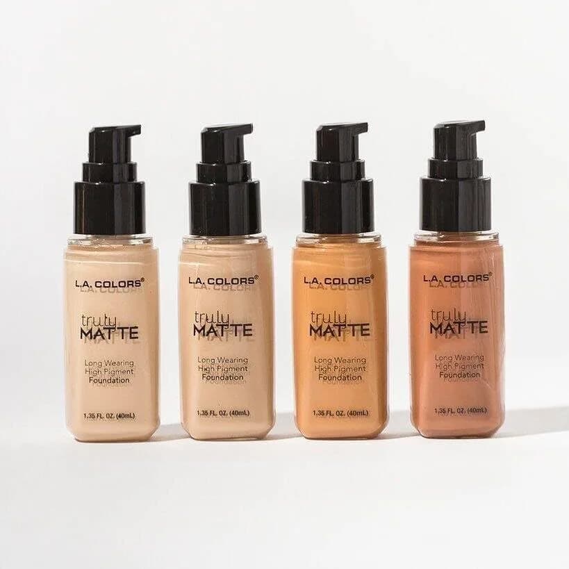 L.A. COLORS Truly Matte Foundation Cafe 2.9 Fl Oz (85 ml) | High-Pigment, Long-Wear Matte Finish thumbnail 8