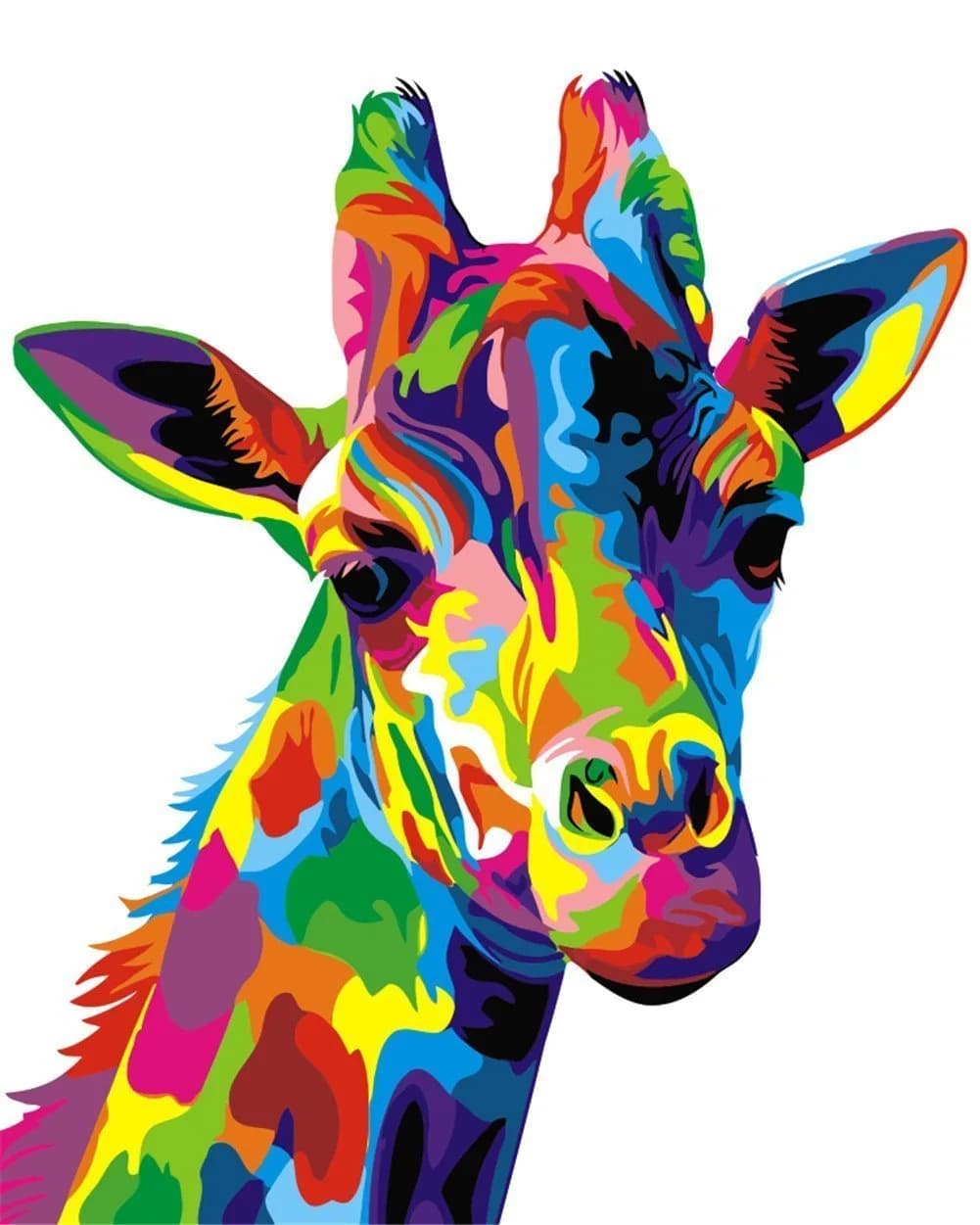 Komking Giraffe Paint by Numbers Kits for Kids & Adults | 40.6cm x 50.8cm (16"x20") Unframed Canvas