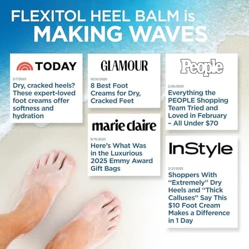 Flexitol Heel Balm Twin Pack 202ml (8 oz) | Clinically Tested for Dry Cracked Heels thumbnail 7