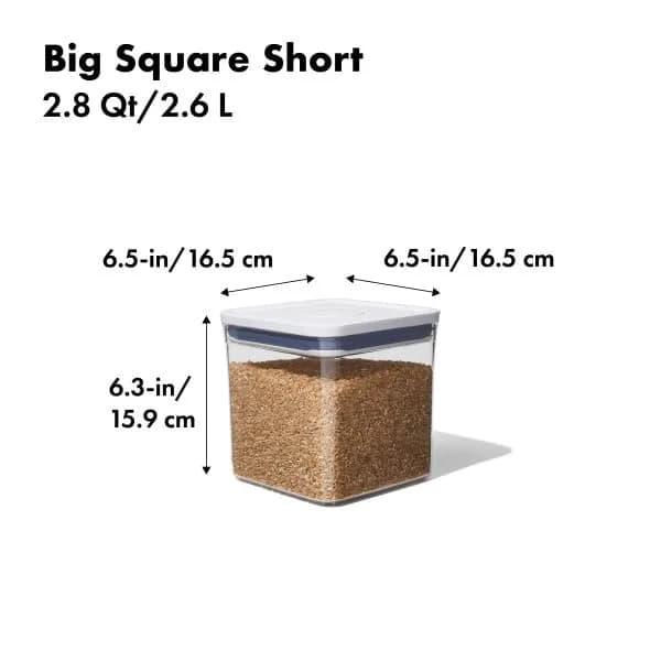 OXO Good Grips POP Container Airtight Food Storage 2.6 L (89.6 Fl Oz) | Stackable Kitchen Organizer thumbnail 5