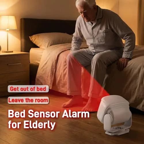 HENDUN Motion Sensor Doorbell & Bed Alarm for Elderly Dementia | 1 Receiver & 1 Transmitter thumbnail 5