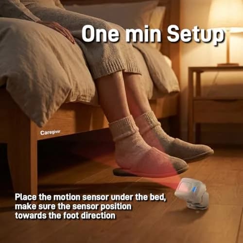 HENDUN Motion Sensor Doorbell & Bed Alarm for Elderly Dementia | 1 Receiver & 1 Transmitter thumbnail 7