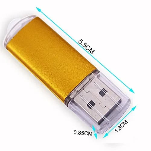 ebamaz 512MB USB 2.0 Metal Key Flash Drives 5-Pack | High Read/Write Speed thumbnail 3