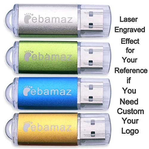 ebamaz 128MB USB 2.0 Metal Key Flash Drives 5-Pack | Plug-and-Play Data Storage thumbnail 7