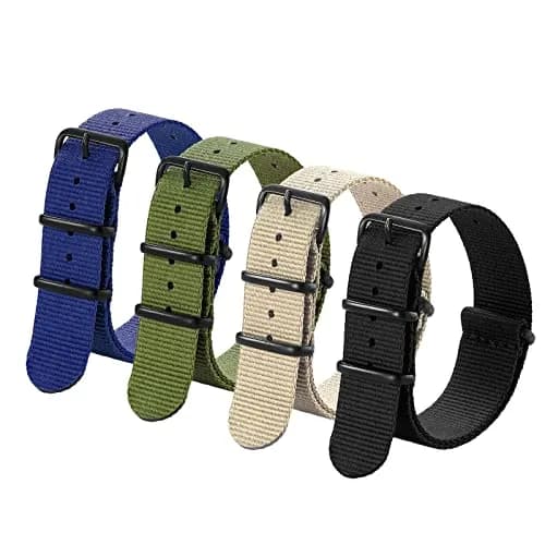 Ritche 16mm Nylon Watch Band 4-Pack | Military Ballistic Nylon Strap for Men & Women thumbnail 1