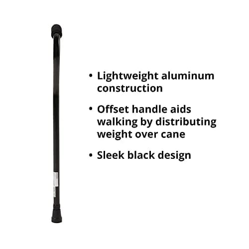 McKesson Offset Handle Cane 30-39 in | Lightweight Aluminum Support up to 300 lbs thumbnail 2