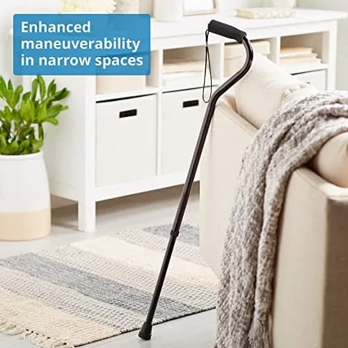 McKesson Offset Handle Cane 30-39 in | Lightweight Aluminum Support up to 300 lbs thumbnail 4