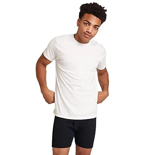 Gildan Men's Crew T-Shirts, Multipack, Style G1100, White (6-Pack), Small | Soft breathable cotton, moisture-wicking comfort thumbnail 2