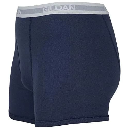 Gildan Men's Underwear Boxer Briefs, Multipack, Mixed Blue (5-Pack), Large | Moisture-Wicking Comfort for Men thumbnail 5