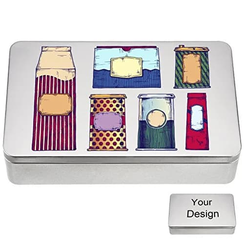 Hotop Silver Metal Tins with Lid Storage Box 215mm x 135mm x 48mm (8.5 x 5.3 x 1.9 Inch) | Classic Rectangular Containers for Gifts and Crafts thumbnail 7