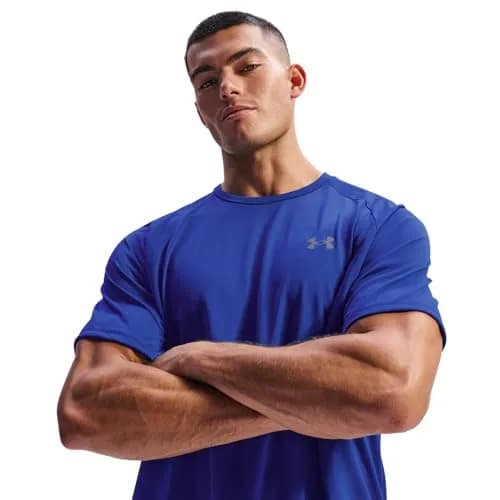 Under Armour Men's Tech 2.0 Short-Sleeve T-Shirt Royal/Graphite Small | Quick-Dry & Sweat-Wicking Performance thumbnail 2
