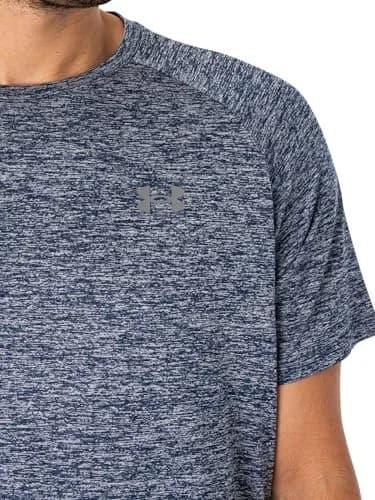 Under Armour Men's Tech 2.0 Short-Sleeve T-Shirt Academy Blue (409)/Steel Large | Moisture-Wicking & Quick-Dry Athletic Fit thumbnail 4