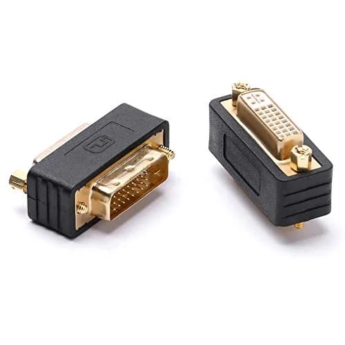 Arnorin DVI-D Male to DVI-I Female Adapter 2 Pack | Converts DVI Ports & Protects Cables thumbnail 1