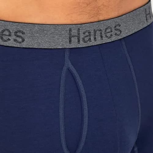 Hanes Mens 3-pack Comfort Flex Fit Boxer Briefs & Long Leg, XX-Large US | Ultra-Soft Cotton Stretch Fit thumbnail 5