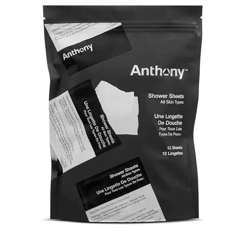 Anthony Body Wipes, 12 Count | No-Rinse Body Cleansing Wipes for Travel & Outdoors thumbnail 1