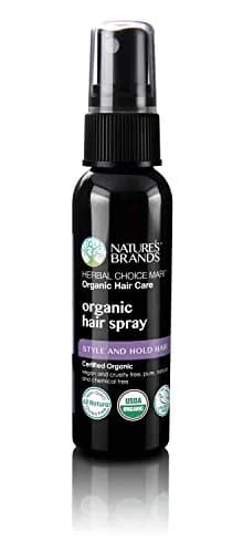 Nature's Brands Organic Hair Spray by Herbal Choice Mari 59ml (2 Fl Oz) | USDA Certified Organic, No Toxic Synthetic Chemicals thumbnail 1
