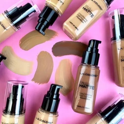 L.A. COLORS Truly Matte Foundation, Porcelain 2.9 Fl Oz | Long-Lasting Matte Finish for All Skin Tones thumbnail 5