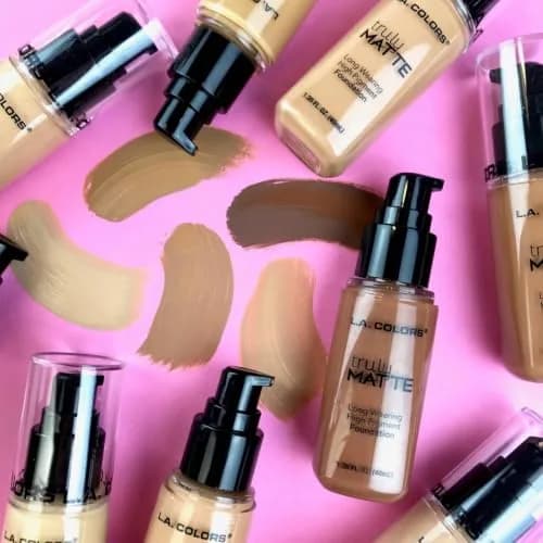L.A. COLORS Truly Matte Foundation, Porcelain 2.9 Fl Oz | Long-Lasting Matte Finish for All Skin Tones thumbnail 7