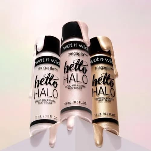 wet n wild MegaGlo Hello Halo Liquid Highlighter Makeup, Shimmer, Gold Guilded Glow 15ml (0.5 Fl Oz) | Buildable Multi-Shimmer Glow thumbnail 3