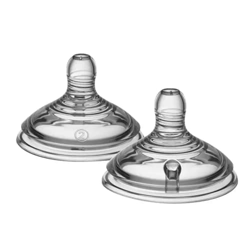 Tommee Tippee Natural Start Baby Bottle Nipples, Extra Slow Flow (2 Count) | Breast-Like Latch for Newborns thumbnail 1