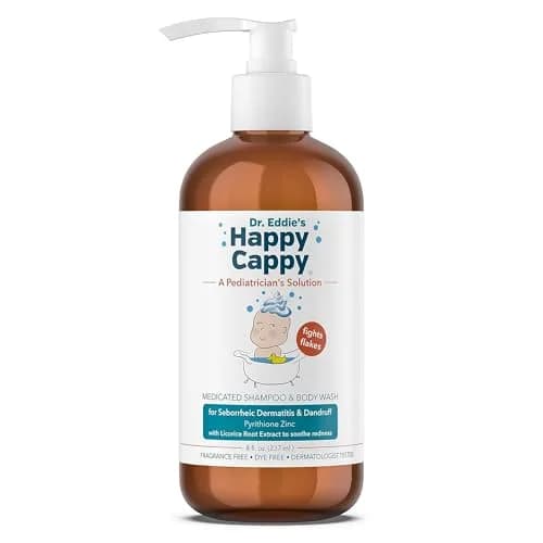 Happy Cappy Medicated Baby Shampoo and Body Wash 237ml (8 Fl Oz) | Pediatrician-Formulated for Dandruff & Cradle Cap thumbnail 1