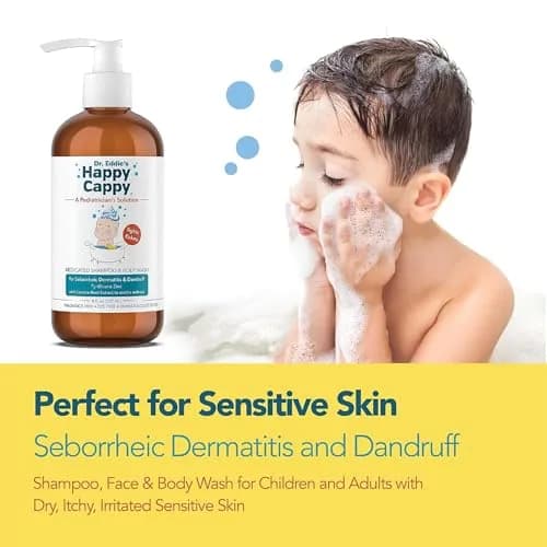 Happy Cappy Medicated Baby Shampoo and Body Wash 237ml (8 Fl Oz) | Pediatrician-Formulated for Dandruff & Cradle Cap thumbnail 5