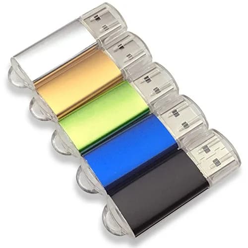 ebamaz 256MB USB 2.0 Metal Key Flash Drives 5-Pack | 256MB (239MB Usable) Capacity thumbnail 2