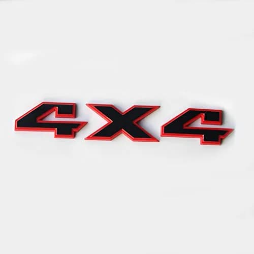 Yoaoo Vehicle Emblem 4x4 Badge 8.5" x 1.5" Gloss Red Frame | OEM 2007-2018 thumbnail 1