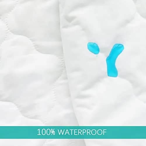 Biloban Pack and Play Mattress Protector Pad 38 x 26 Inch (96.5 x 66 cm) | Waterproof Fitted Sheet for Graco Playards thumbnail 6