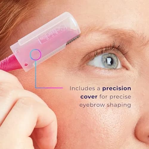 Schick Hydro Silk Touch-Up Dermaplane Razor for Women Face, 3 ct | Multi-Purpose Beauty Tool for Eyebrow Shaping & Peach Fuzz Removal thumbnail 4