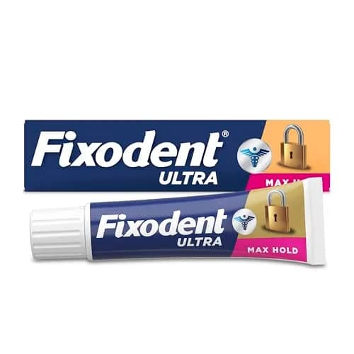 Fixodent Ultra Max Hold Denture Adhesive Cream 2.2 oz (62 ml) | Strongest All-Day Hold thumbnail 1