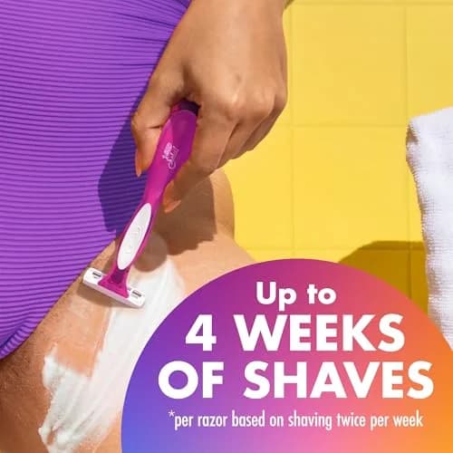 BIC Soleil 3 Colors Women's Disposable Razor 14-Pack | Triple-Blade, Aloe Vera, Dorm Essential thumbnail 6