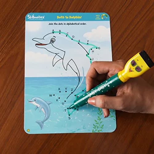 Skillmatics Dots & Mazes Reusable Activity Mats with Dry Erase Marker, 6 Mats + Accessories | Ages 3-6 thumbnail 3