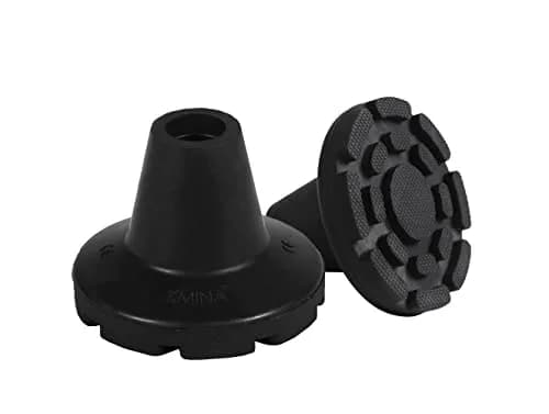 KMINA Crutch Tips 3/4 Inch | All Terrain Rubber Tips for Walking Sticks & Crutches thumbnail 1