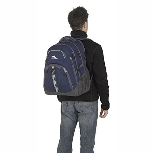 High Sierra Access 2.0 Laptop Backpack, True Navy/Mercury, 26.5L (20.2x15x7.6 in) | Padded Sleeves & Airflow Back Panel thumbnail 4