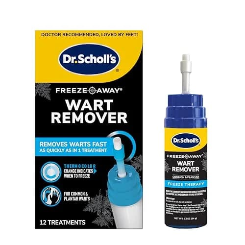 Dr. Scholl's Freeze Away Wart Remover 12 ct | Clinically Proven Cryotherapy for Hands & Feet thumbnail 1