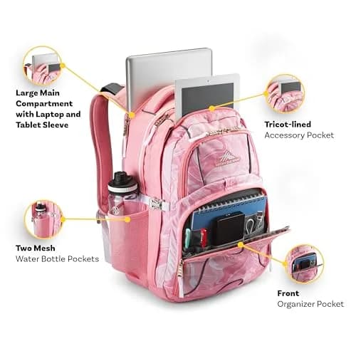 High Sierra Swerve Laptop Backpack 36.5L (19 x 13 x 7.75-Inch) | Water-Resistant Commuter Pack thumbnail 4