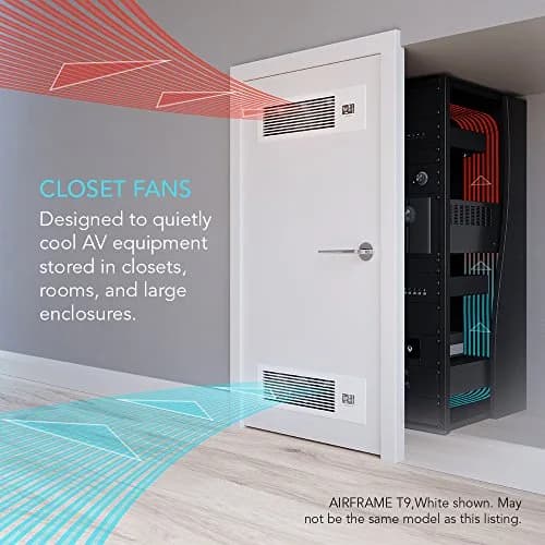 AC Infinity AIRFRAME T7 White, High-Airflow Cooling Fan System 17" | Exhaust Fan for AV Equipment Rooms thumbnail 2