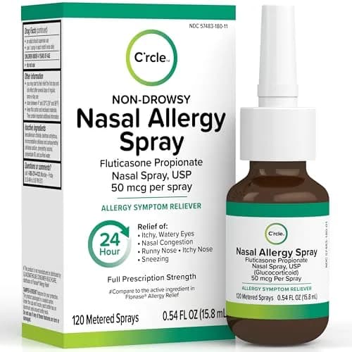 FlutiCare Fluticasone Allergy Nasal Spray 0.54 Fl Oz | 24-Hour Non Drowsy Relief thumbnail 1