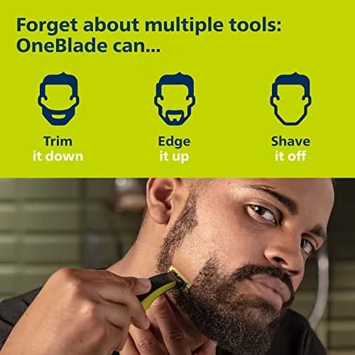 Philips Norelco OneBlade Face + Body Hybrid Electric Trimmer and Shaver QP2630/70 | 60 Min Runtime thumbnail 2