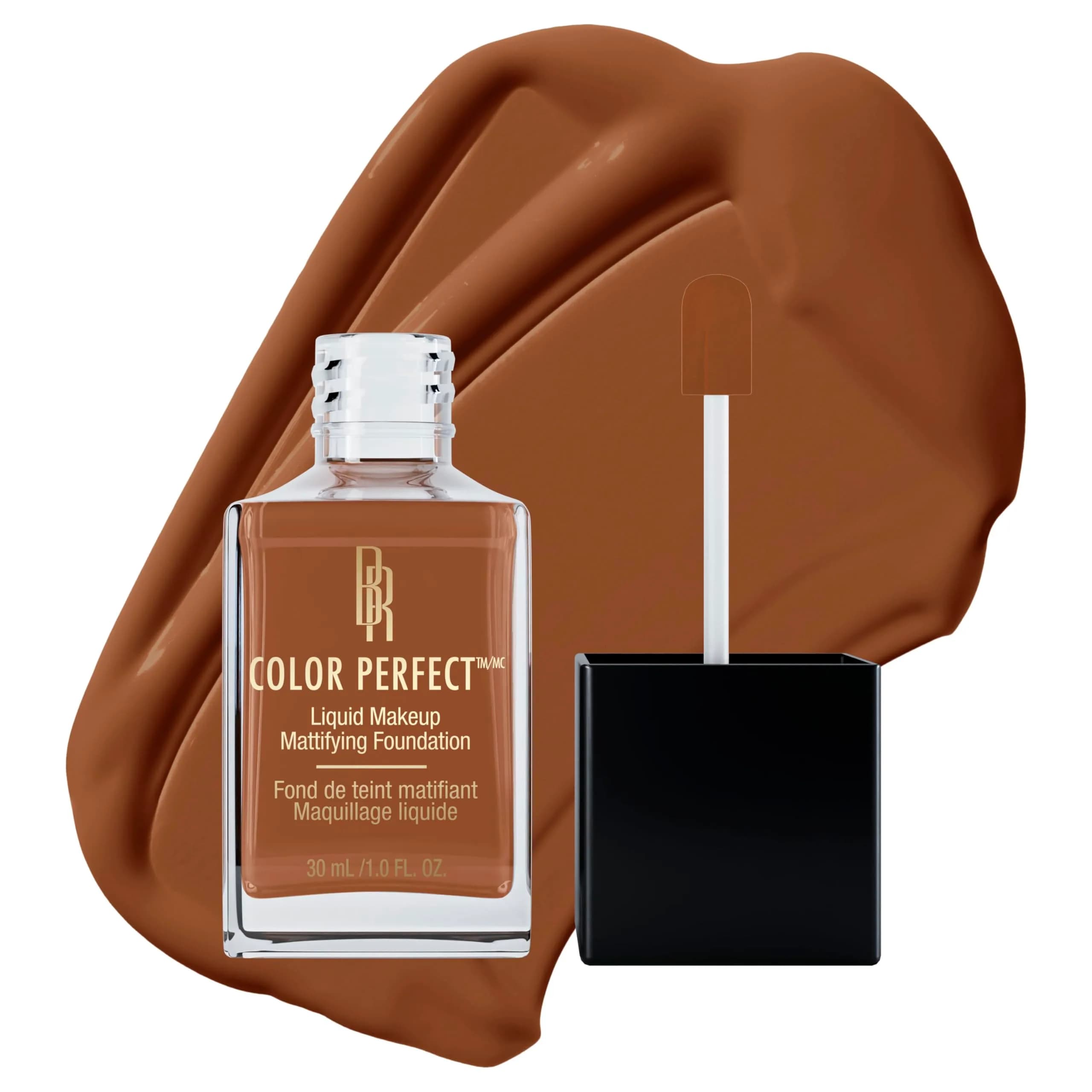 Black Radiance Color Perfect Liquid Foundation Makeup Espresso 29.57ml (1 Fl Oz) | Full Coverage for Deep Skin Tones - main product image