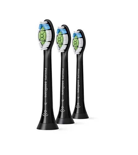 Philips Sonicare W DiamondClean Brush Heads Black 3-Pack | Clinically Tested Whitening & Plaque Removal thumbnail 1