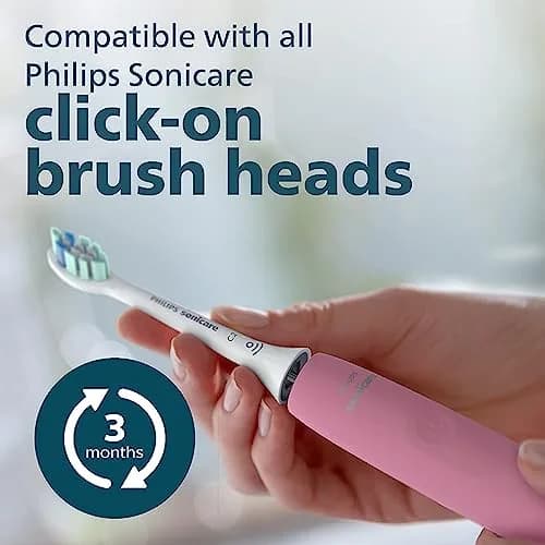Philips Sonicare ProtectiveClean 4100 Rechargeable Electric Power Toothbrush, Pink, 1 Count | Gentle Clean with Pressure Sensor thumbnail 4