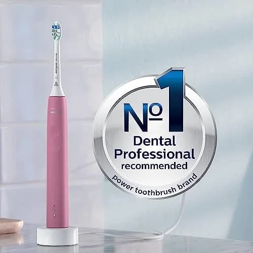 Philips Sonicare ProtectiveClean 4100 Rechargeable Electric Power Toothbrush, Pink, 1 Count | Gentle Clean with Pressure Sensor thumbnail 3